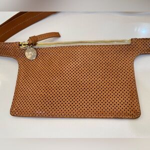 Clare v petit belt bag - perforated leather